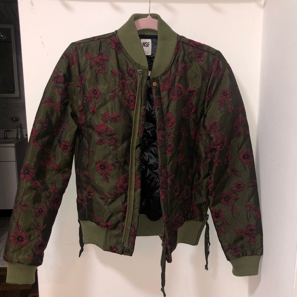 NSF side zipper bomber jacket